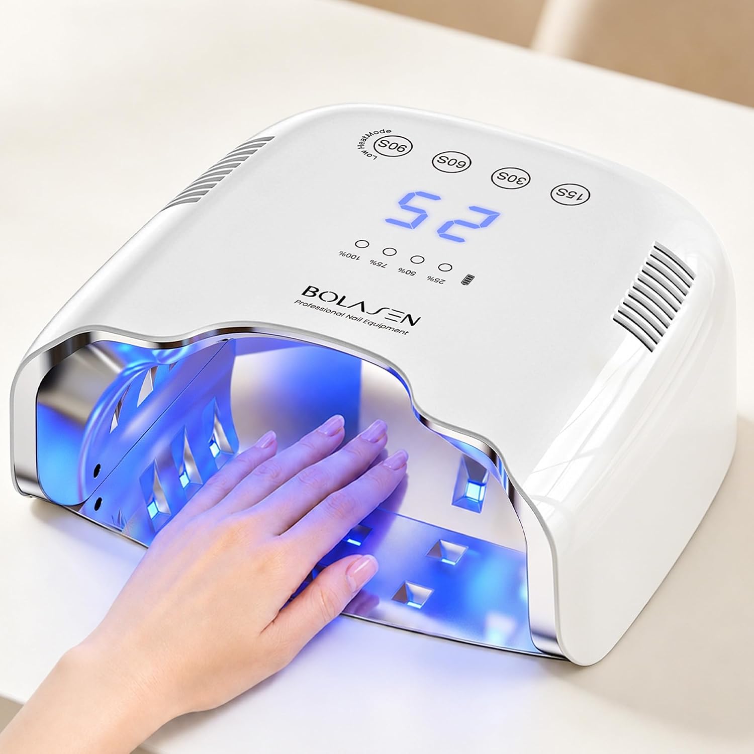 Cordless UV LED Nail Lamp — 54W Portable Rechargeable