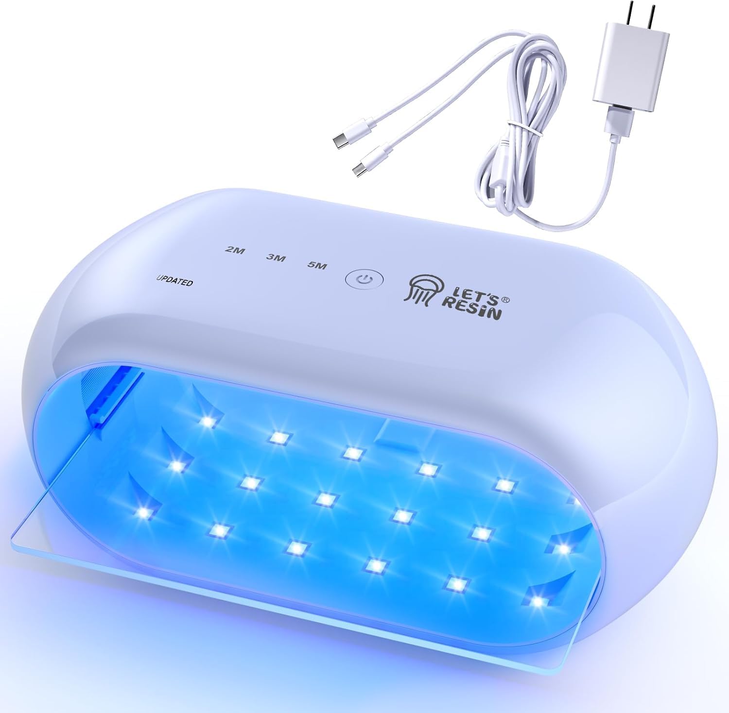 double-sided UV resin lamp 36-LED with 2/3/5 min timers