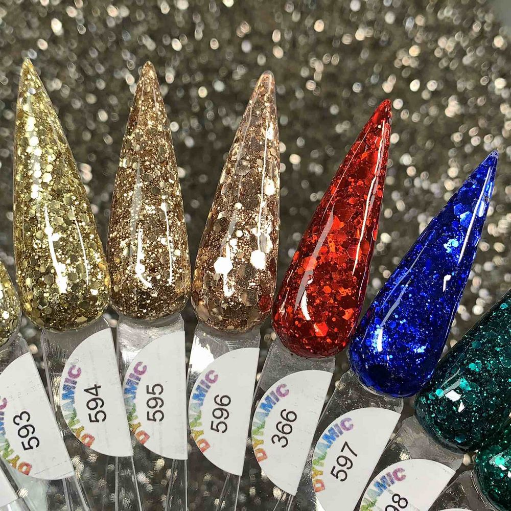 Holiday Sparkle acrylic powder jars - 3
