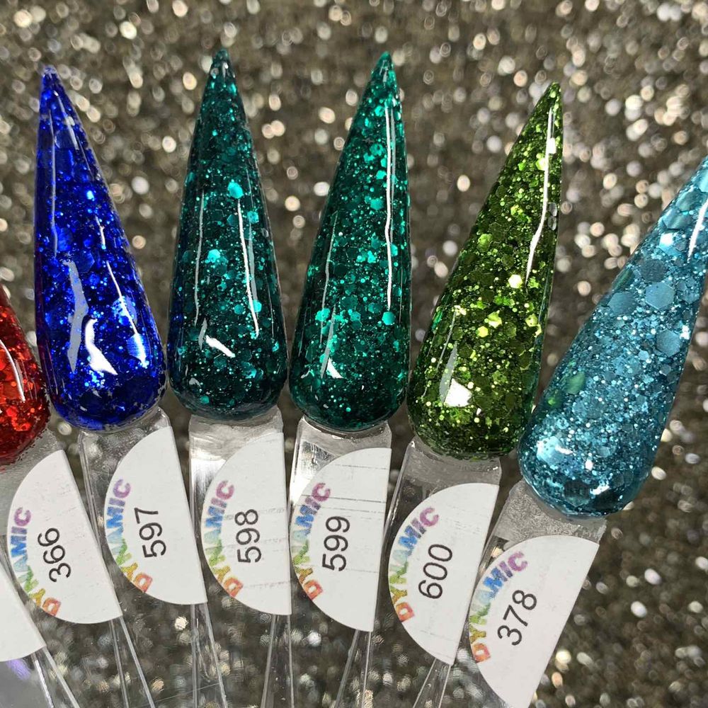 Holiday Sparkle acrylic powder jars - 4