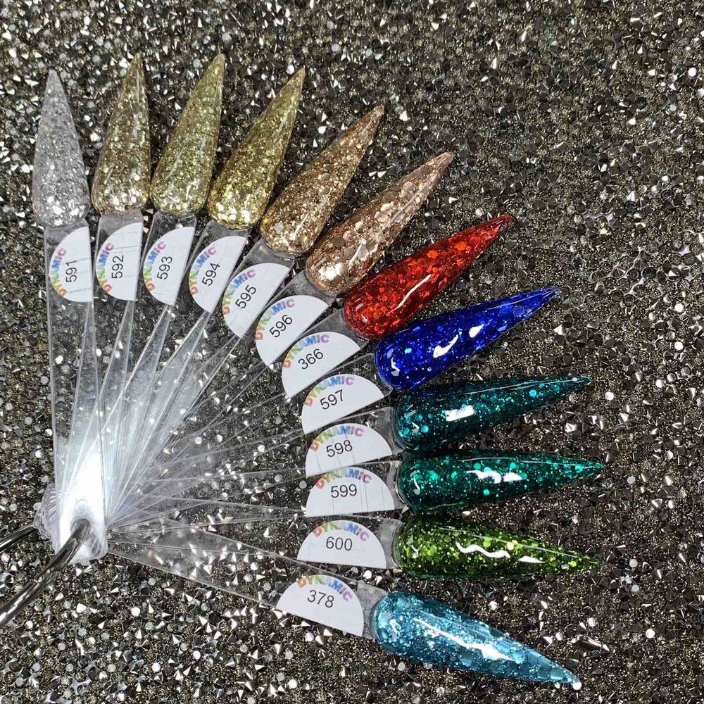 Holiday Sparkle acrylic powder jars - 5