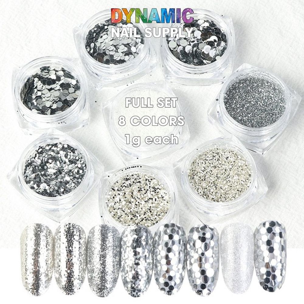 Holographic Nail Glitter Set for Seasonal Nail Trends