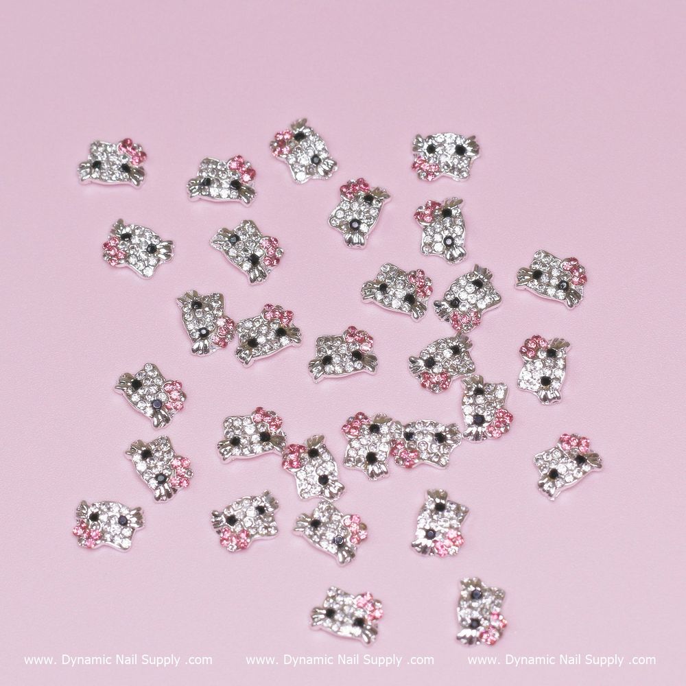 How to Apply Light Pink Hello Kitty Nail Charms Like a Pro