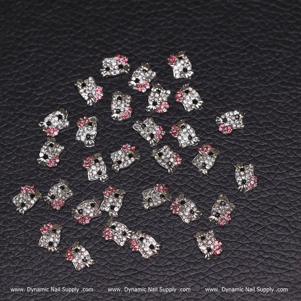 Light pink Hello Kitty nail charms 30pcs - 2