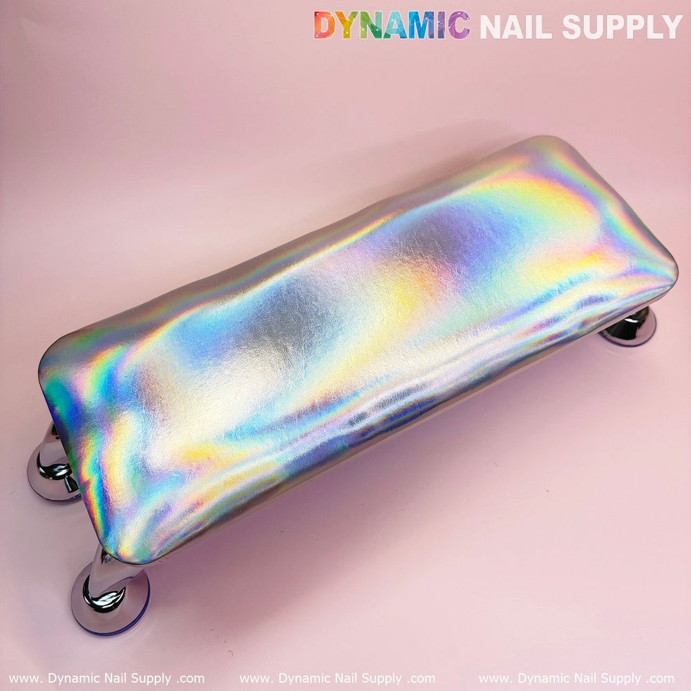 holographic leather manicure armrest pillow - 7