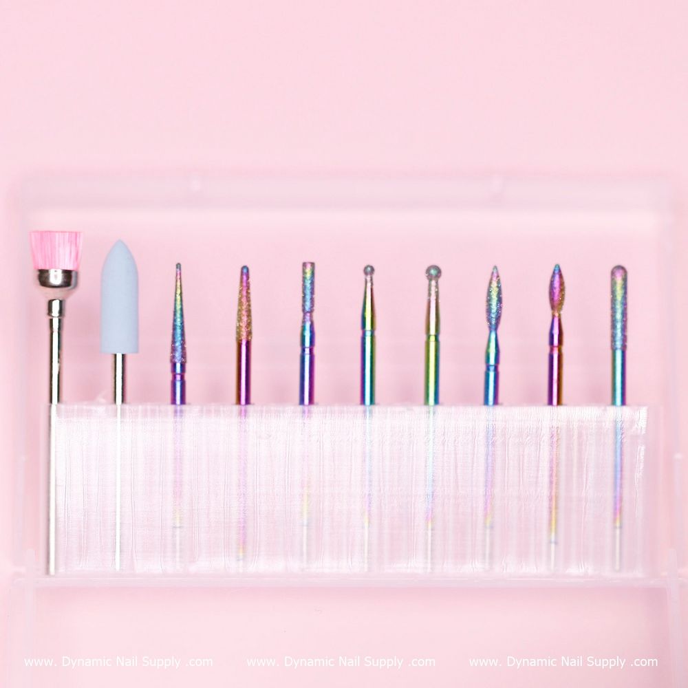 10-piece manicure drill bits set - 2