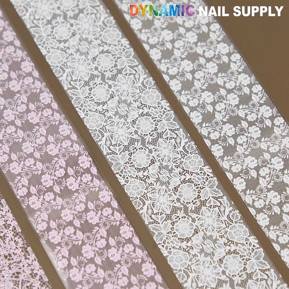 blue yellow red pink white nail foil mix - 4