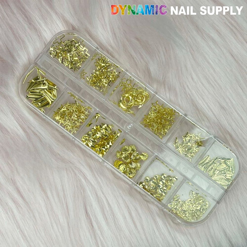 Nail Sequins and Rivets for Summer Nail Trends