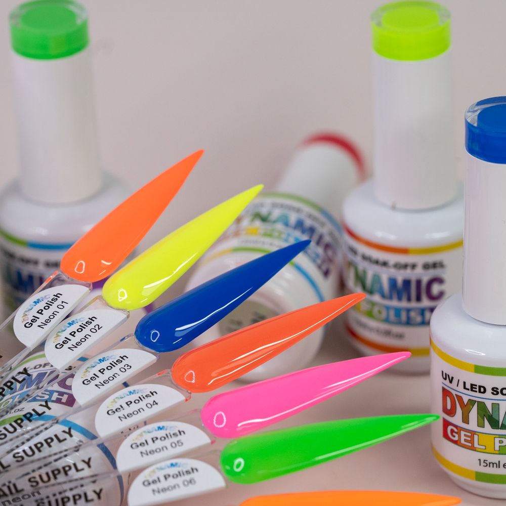 Neon gel polish bottles - 2
