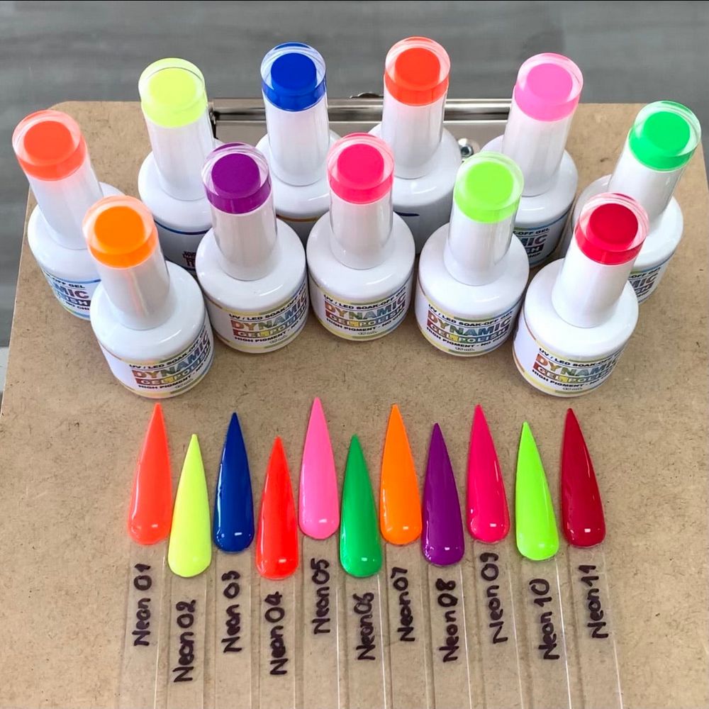 Neon gel polish bottles - 4