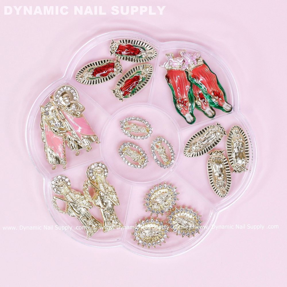 mixed religious nail charms set - 2