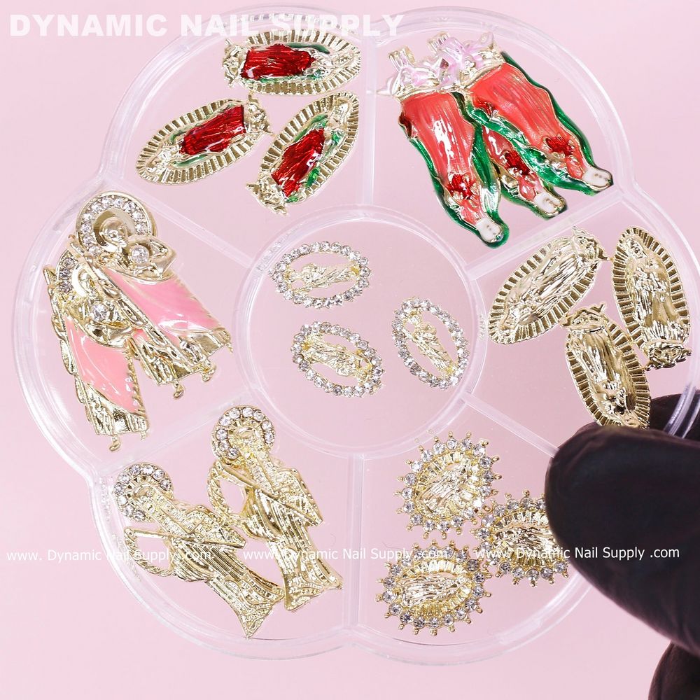 mixed religious nail charms set - 3