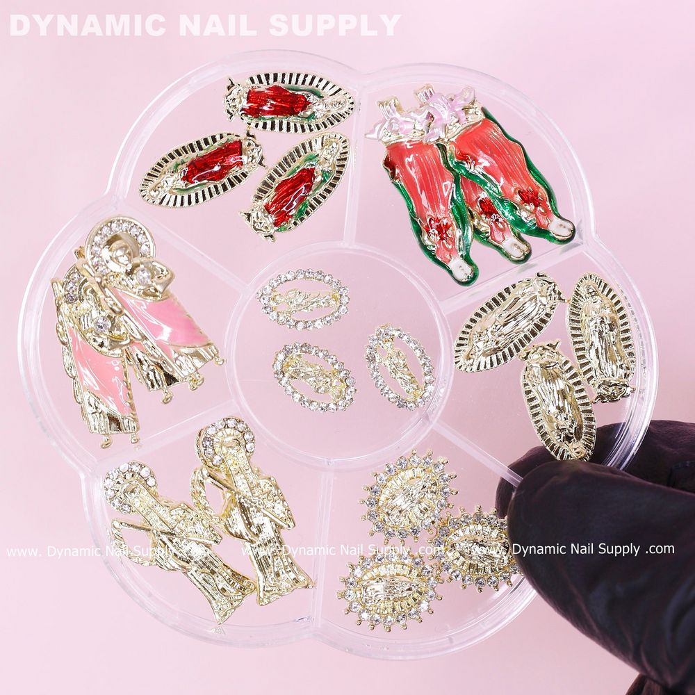 mixed religious nail charms set - 4