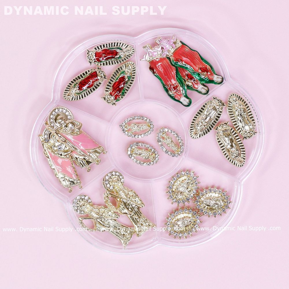 mixed religious nail charms set - 5